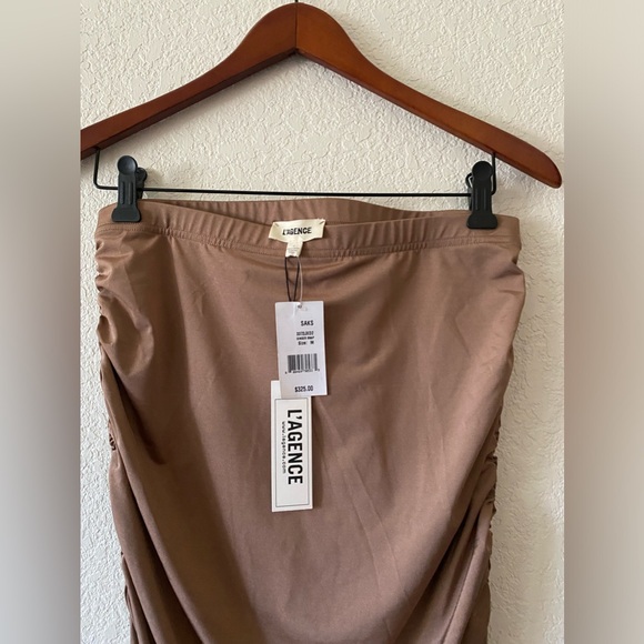 NWT L’AGENCE Otis Pencil Skirt in Ginger Snap - Picture 4 of 6
